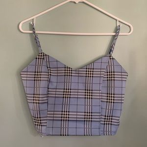 love notes blue white and black plaid set